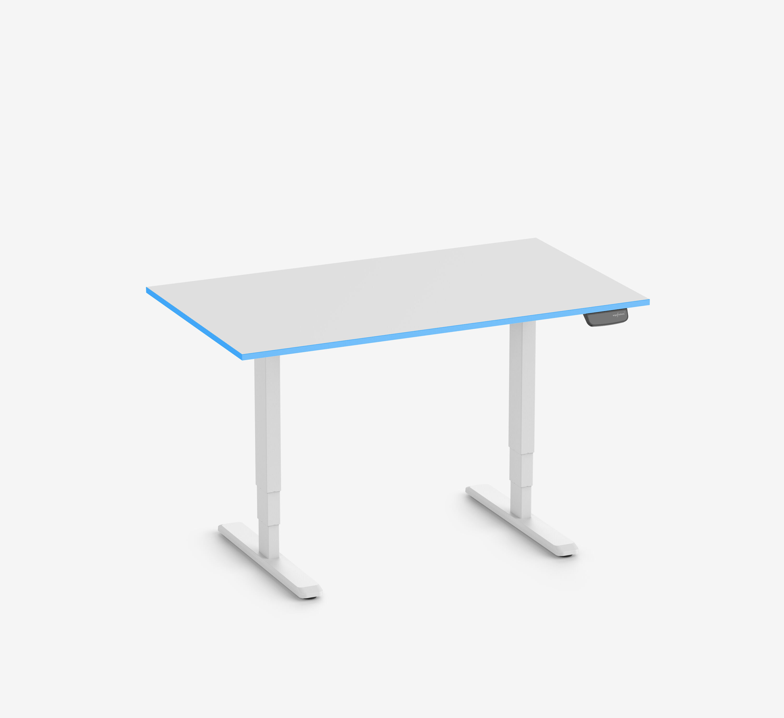 Scrivania da gaming PRIMUS Rettangolare, Bianco Classic Ocean 140x80