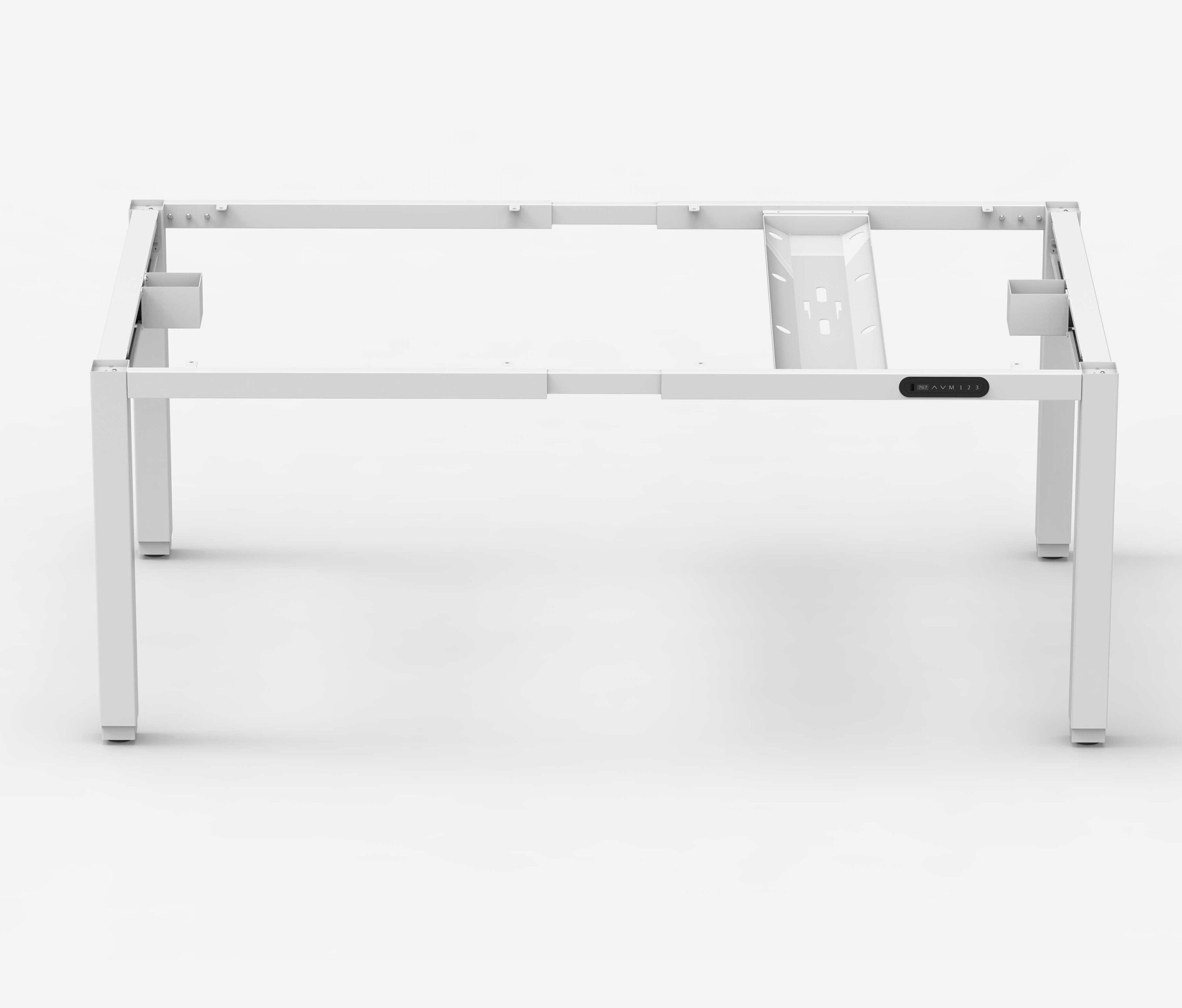 Scrivania PRIMUS a 4 gambe Bianco Betulla 2600 x 800 x 25 mm