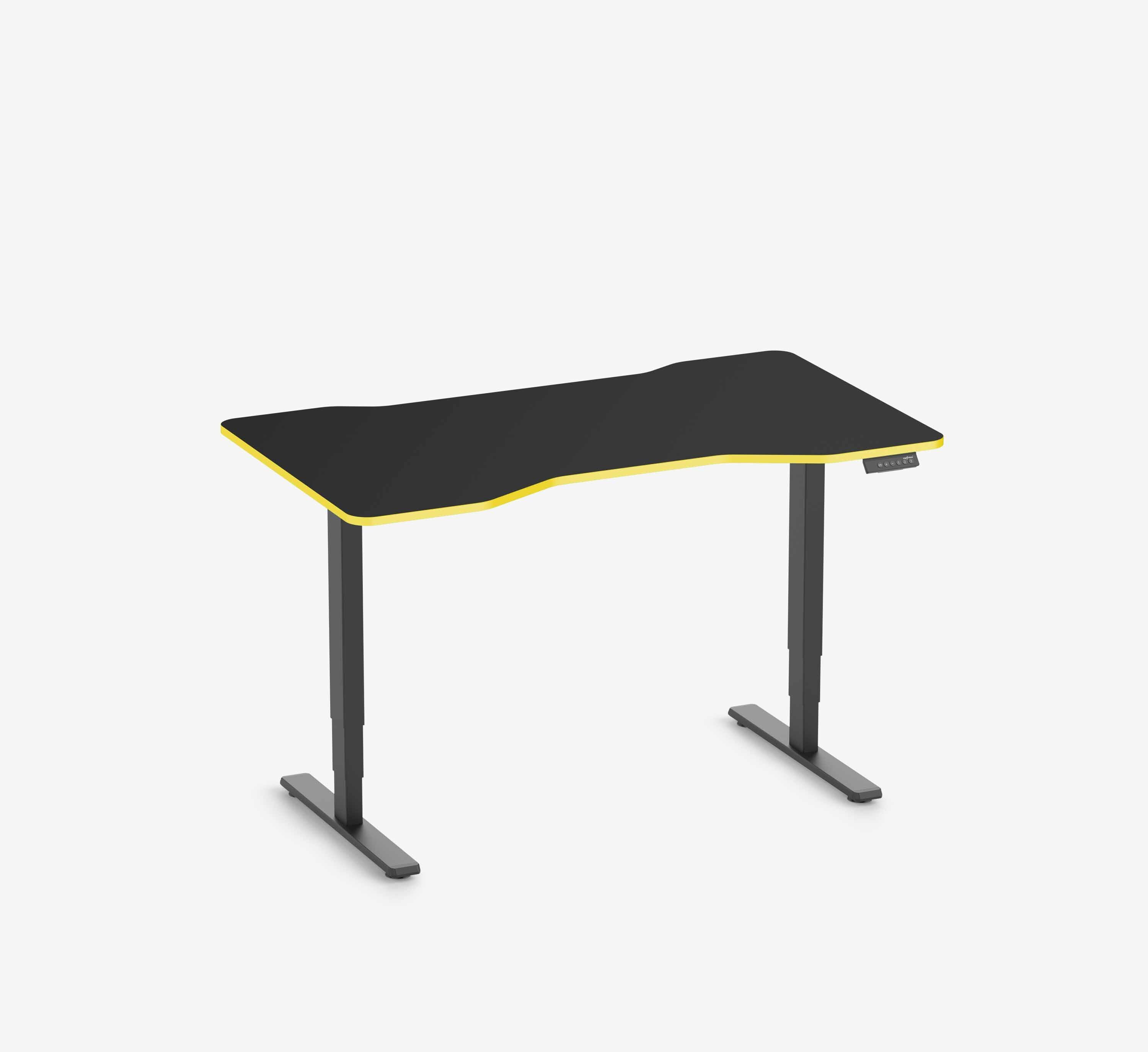 Scrivania da gaming FOKUS Nero 140x80 Cockpit Yellow Cab