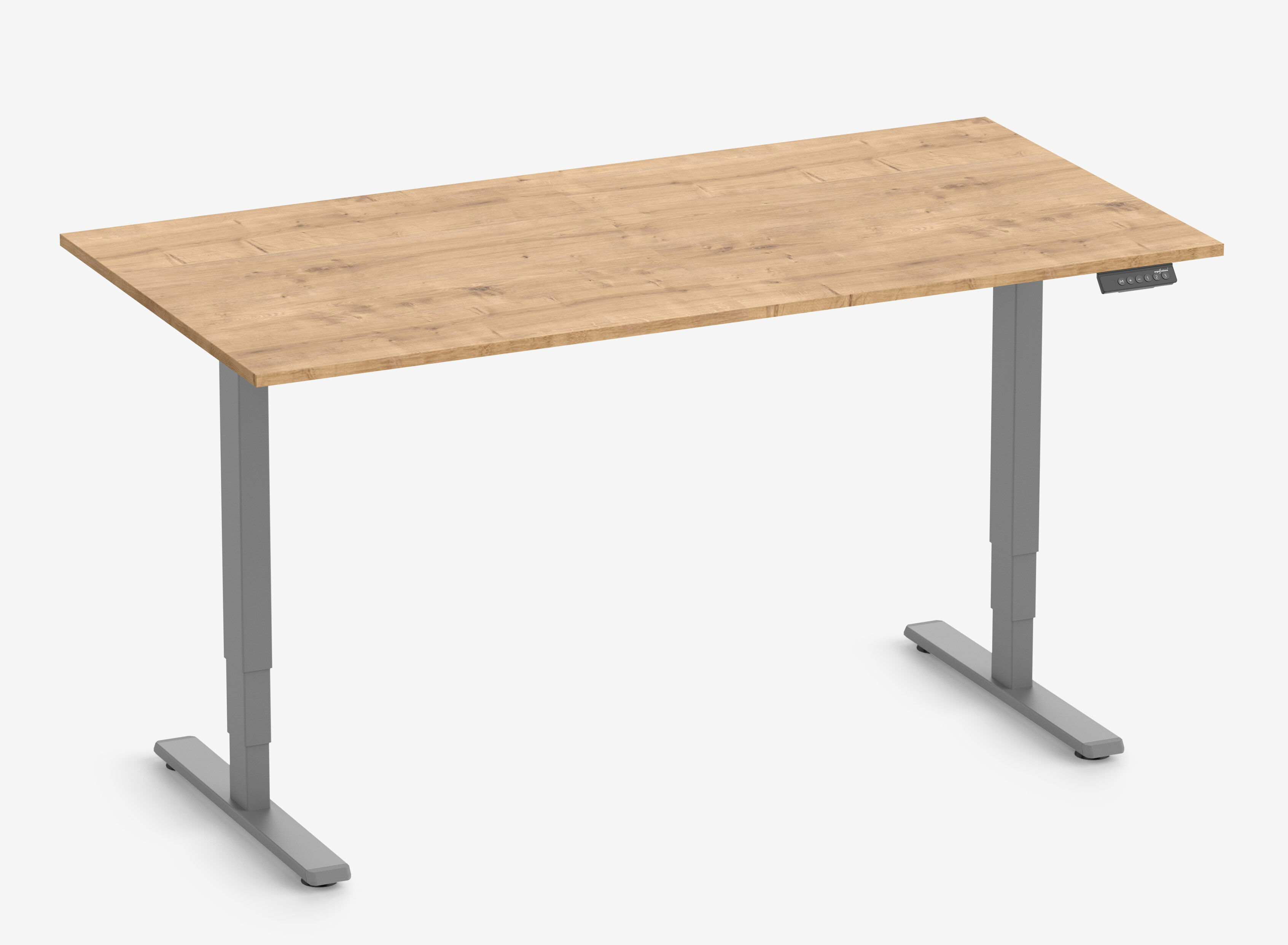 Telaio FOKUS Grigio, Piano 1600 x 800 x 19 mm Rovere