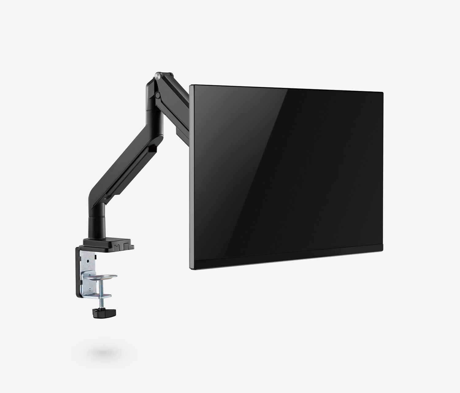 Braccio per monitor singolo a gas - nero