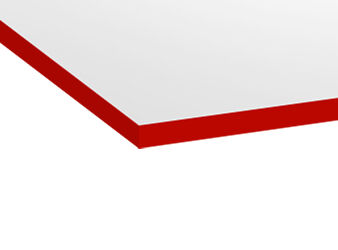 Scrivania da gaming FOKUS Bianco 140x80 Cockpit Fire Red