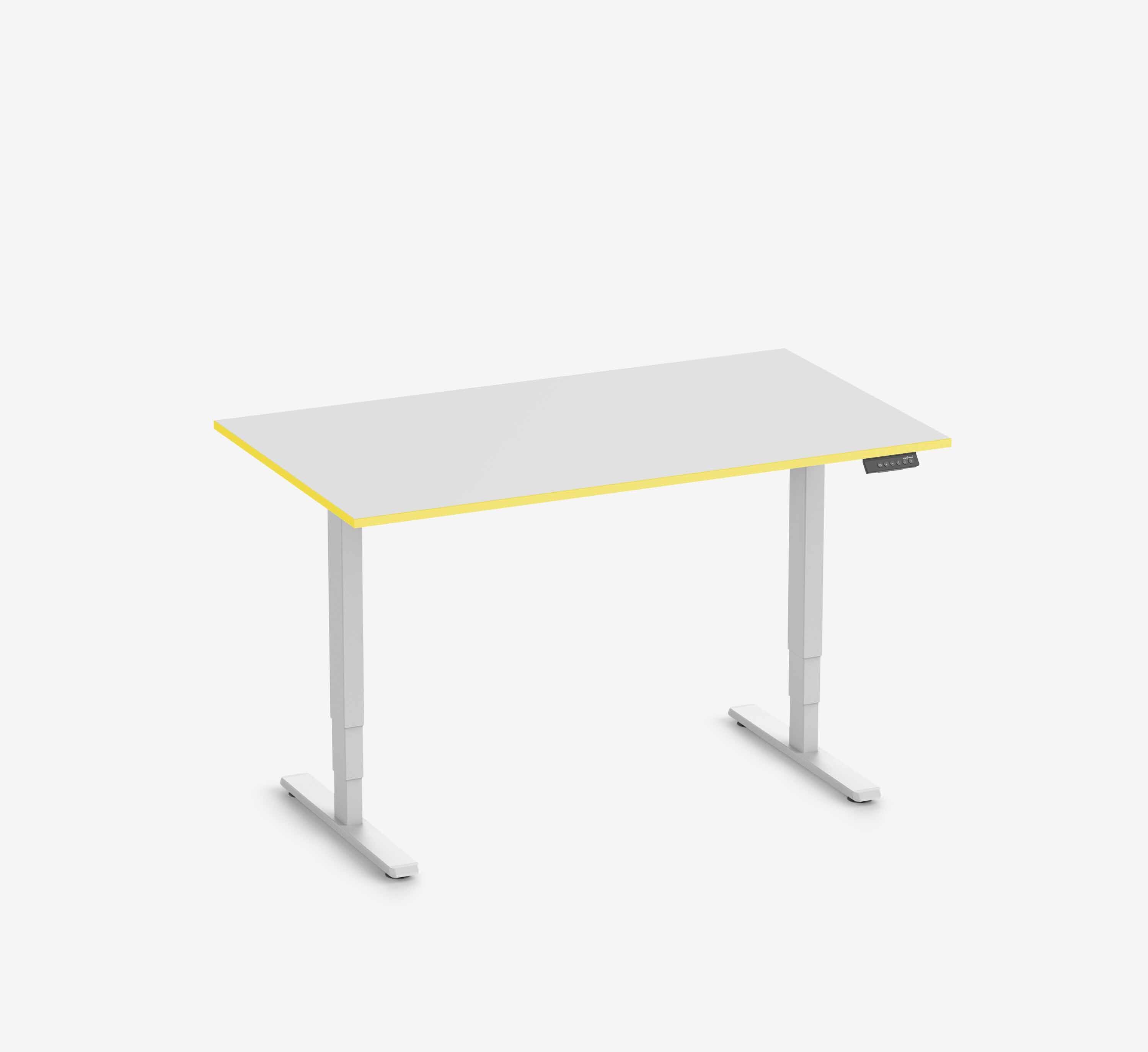 Scrivania da gaming FOKUS Bianco 140x80 Rettangolare Yellow Cab