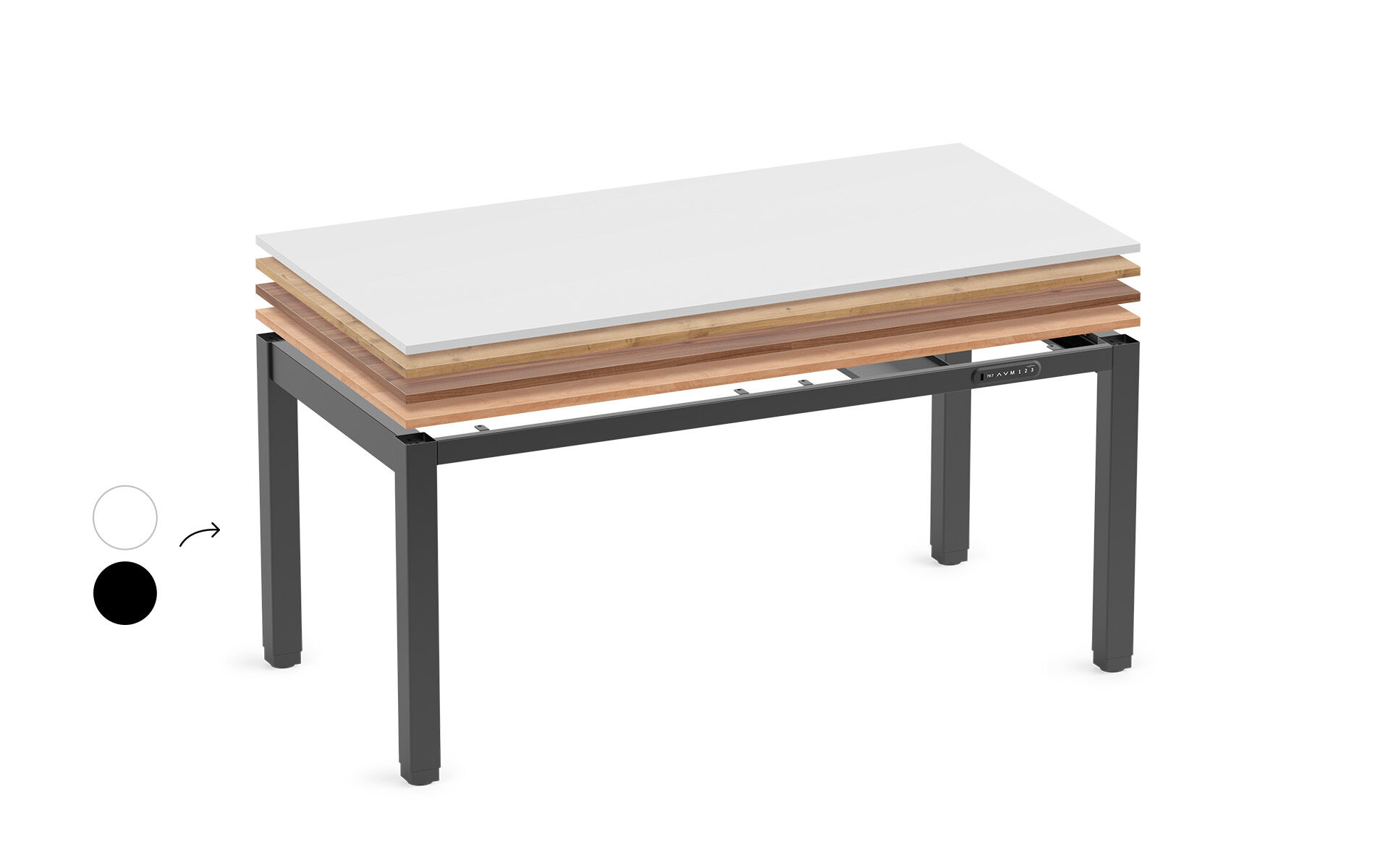 SCRIVANIA PRIMUS A 4 GAMBE – DISPONIBILE IN 72 VARIANTI