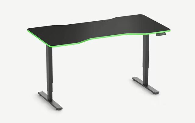Scrivania da gaming FOKUS Bianco 140x80 Rettangolare Acid Green