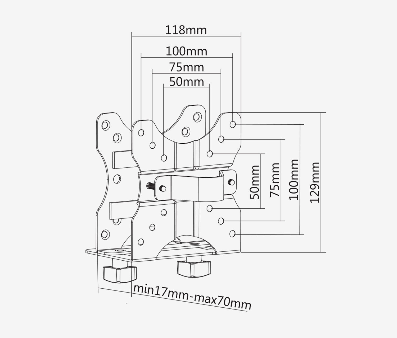 Supporto per mini PC