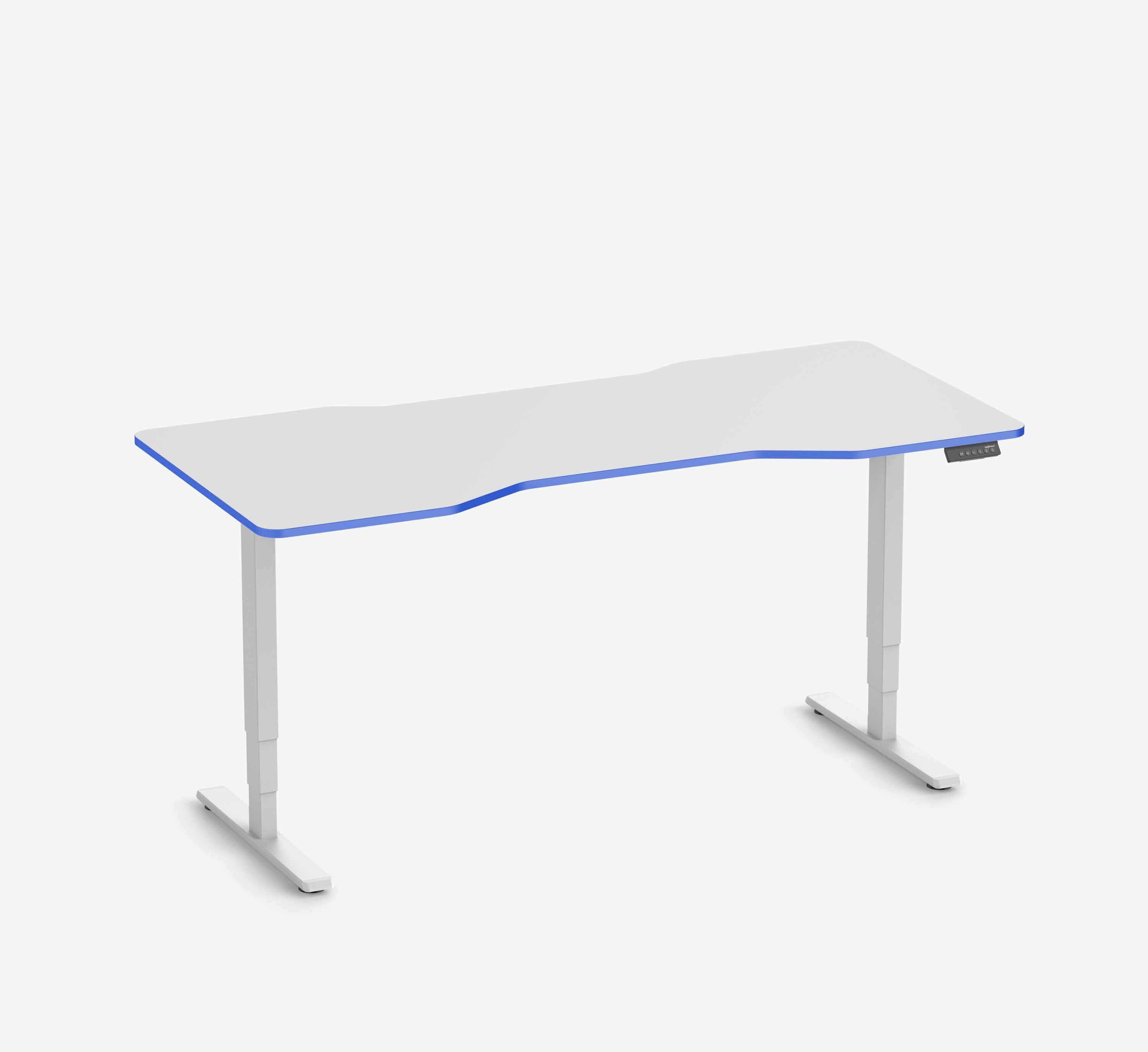 Scrivania da gaming FOKUS Bianco 180x80 Cockpit Royal Blue