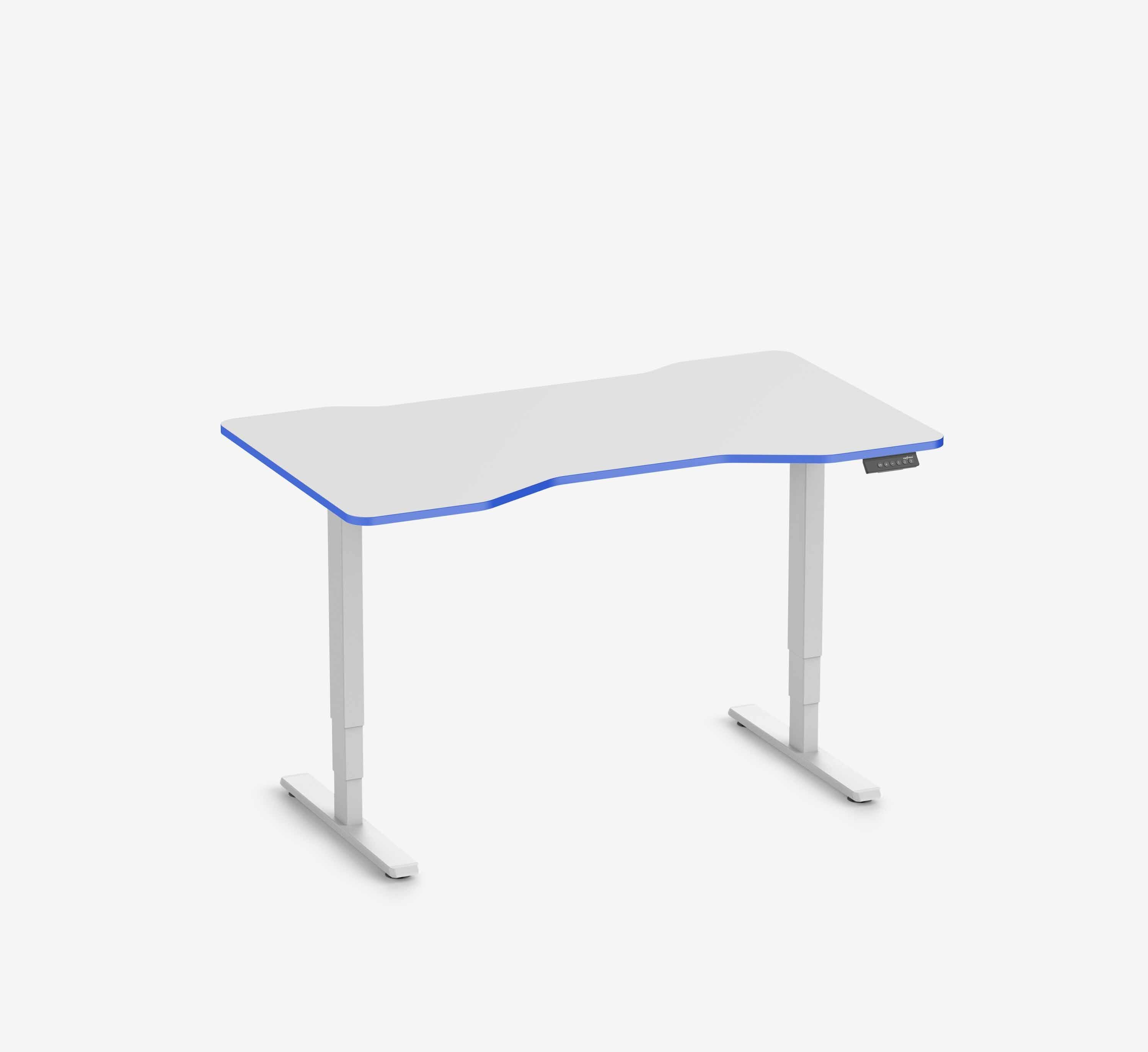 Scrivania da gaming FOKUS Bianco 140x80 Cockpit Royal Blue
