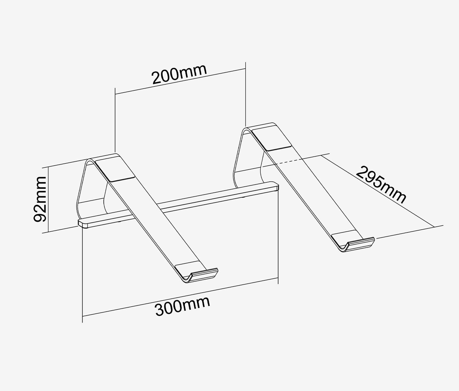 Supporto per laptop Alluminio