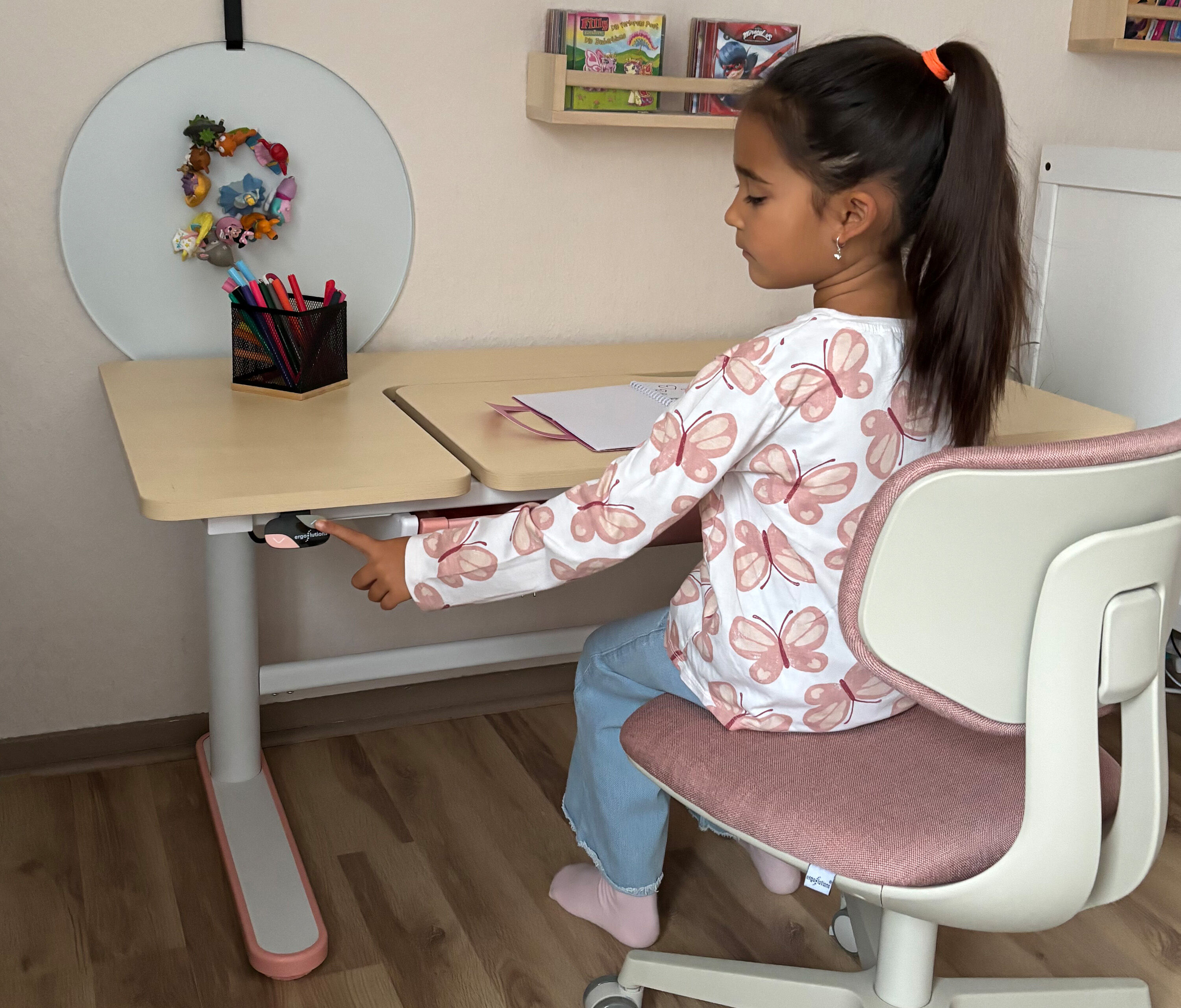 Sedia ergonomica da scrivania per bambini Blu