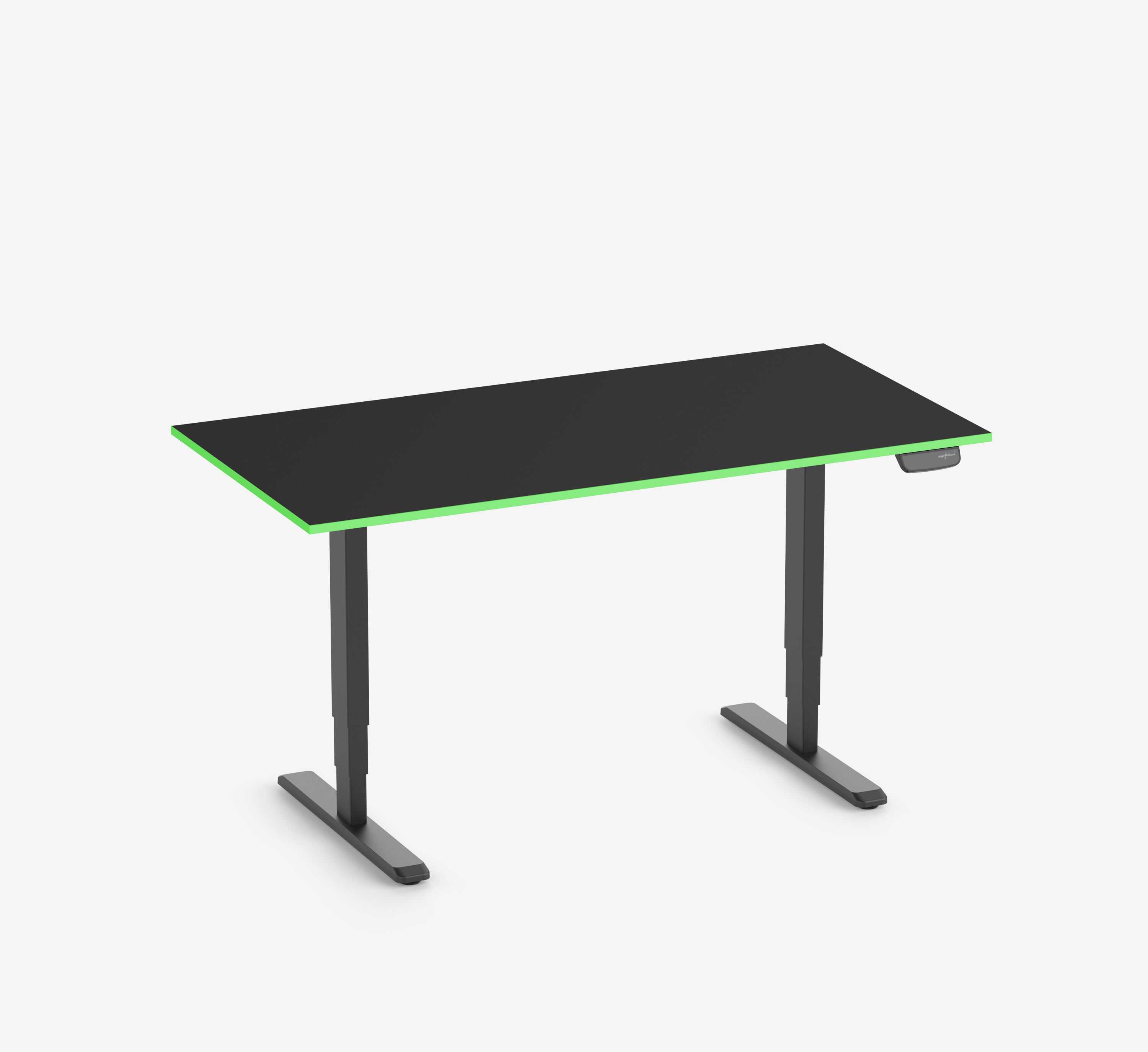 Scrivania da gaming PRIMUS Rettangolare, Nero Classic Acid Green 160x80