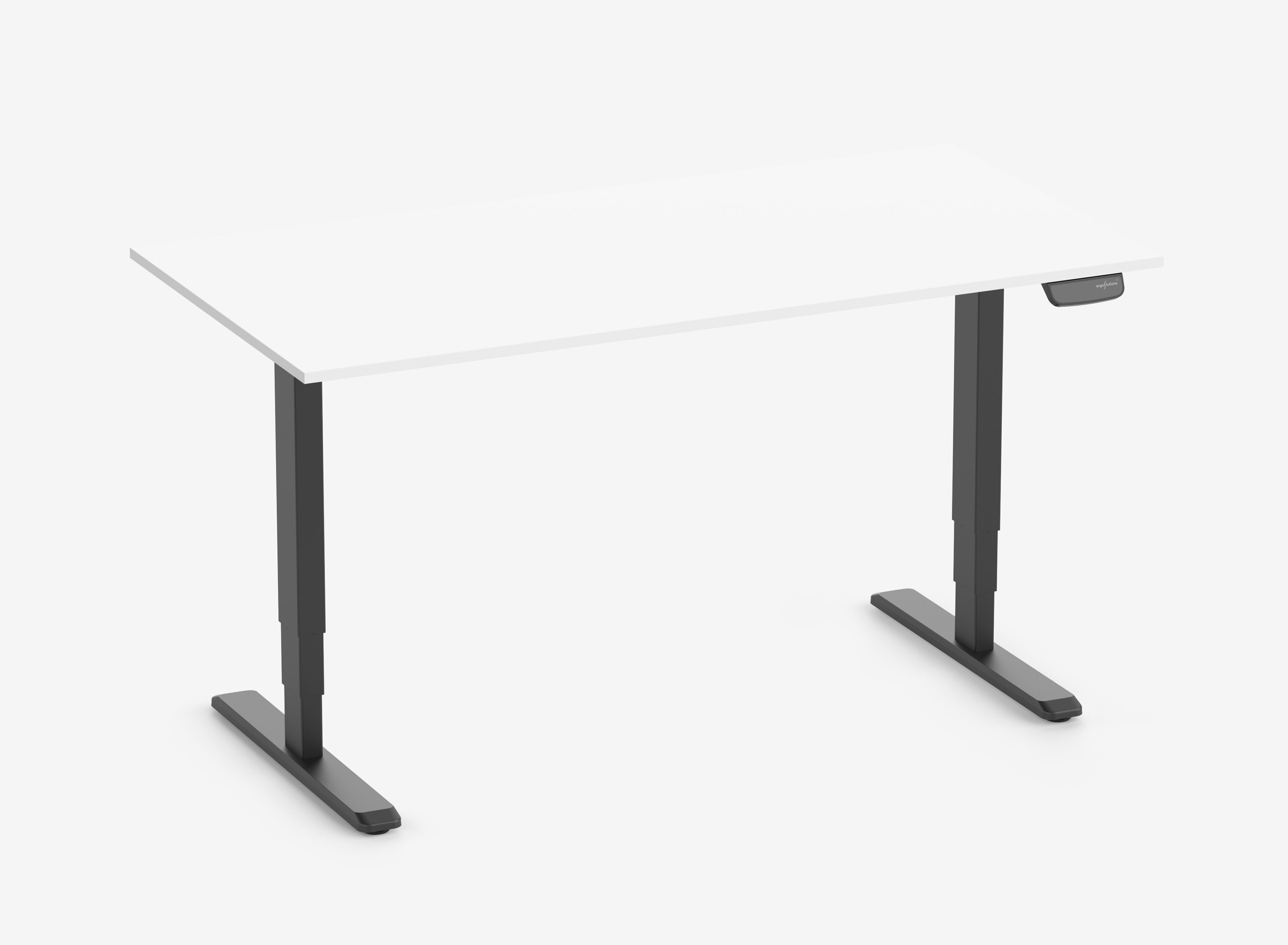 Scrivania PRIMUS XL Nero 220x100 Bianco top