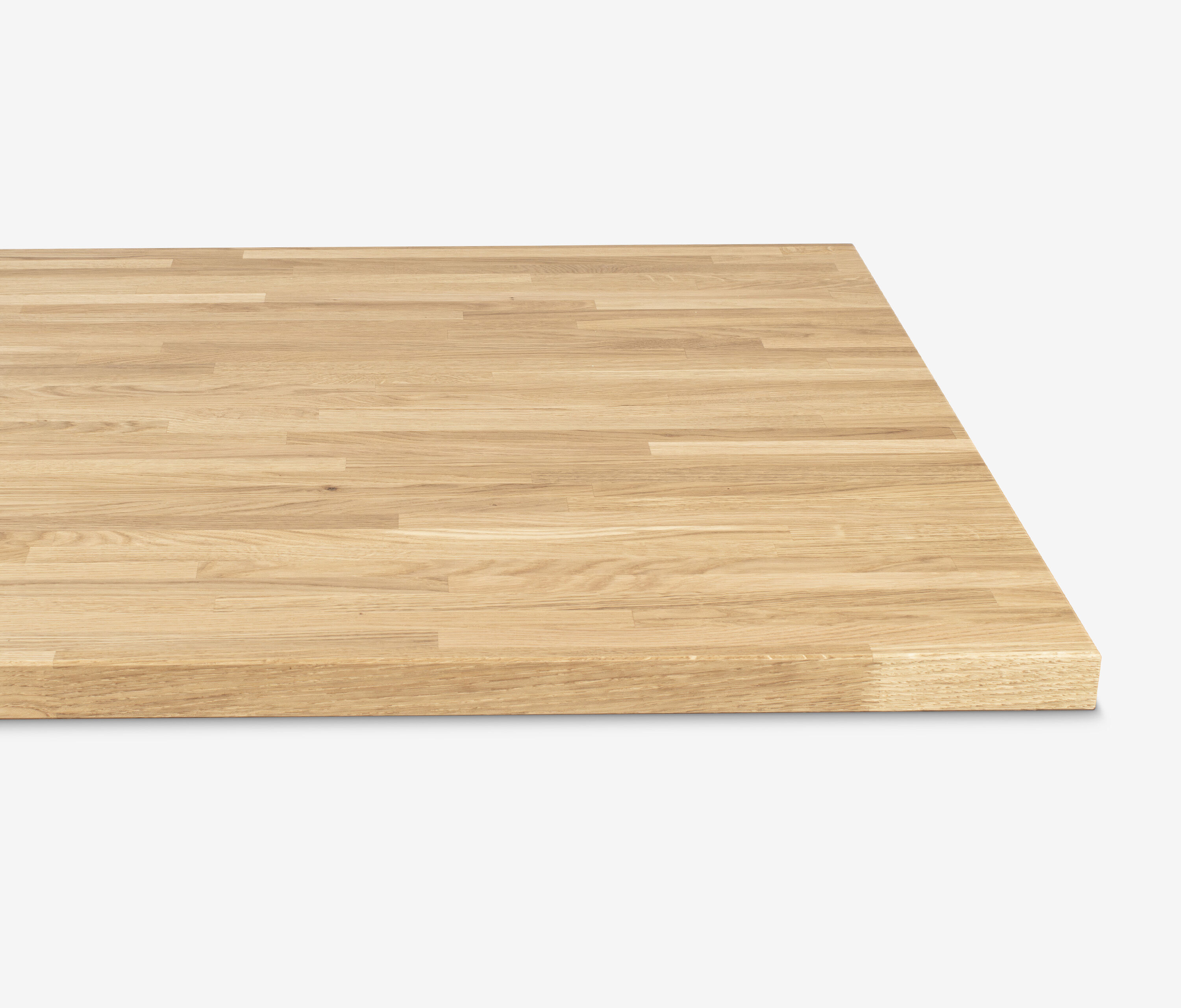 Piano in rovere massello a lamelle corte, 1400 x 800 x 40 mm