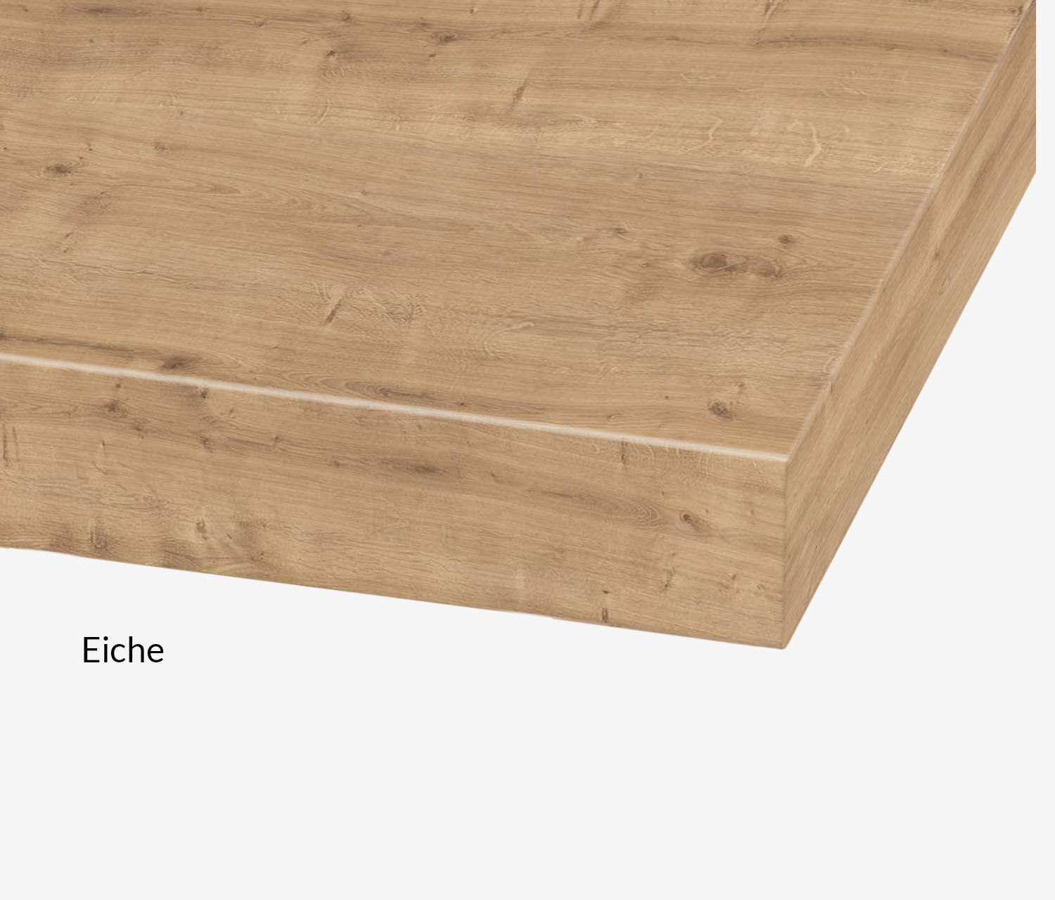 Piano rettangolare in melamina Rovere, 1200 x 700 x 19 mm