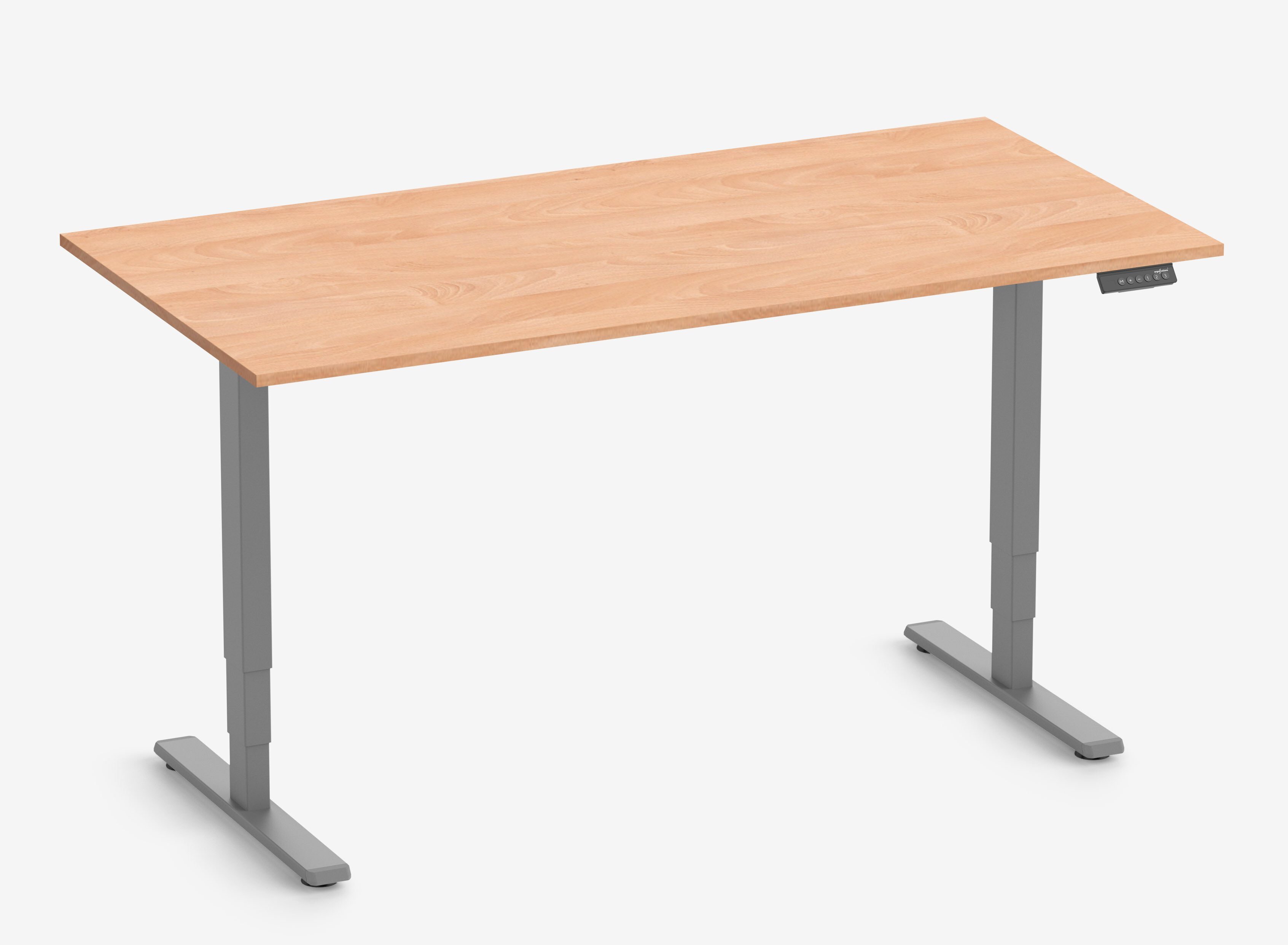 Telaio FOKUS Grigio, Piano 1600 x 800 x 19 mm Faggio