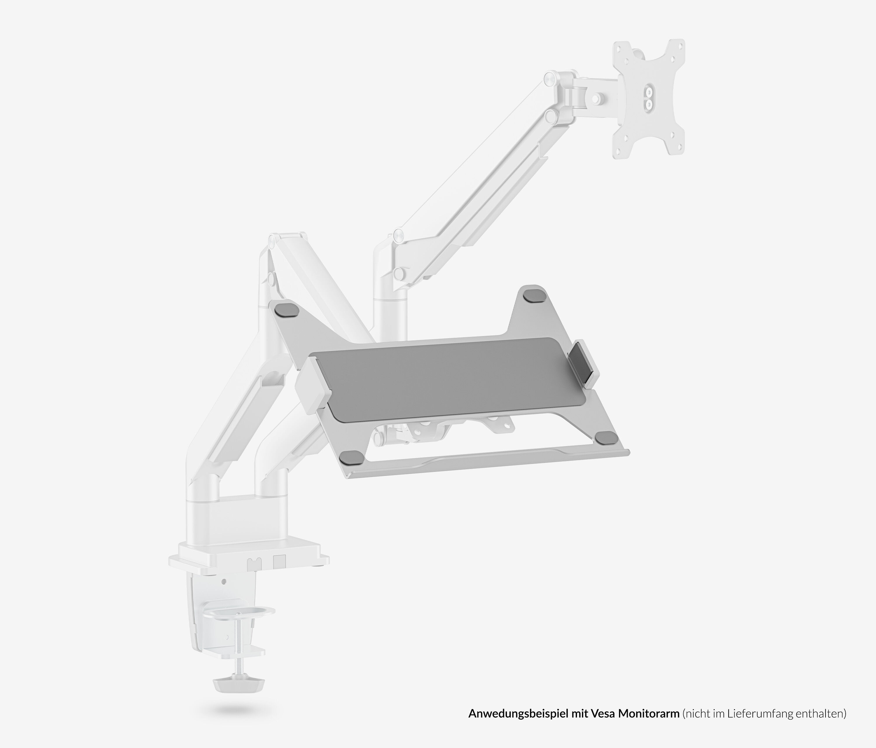 Supporto per laptop per bracci monitor VESA