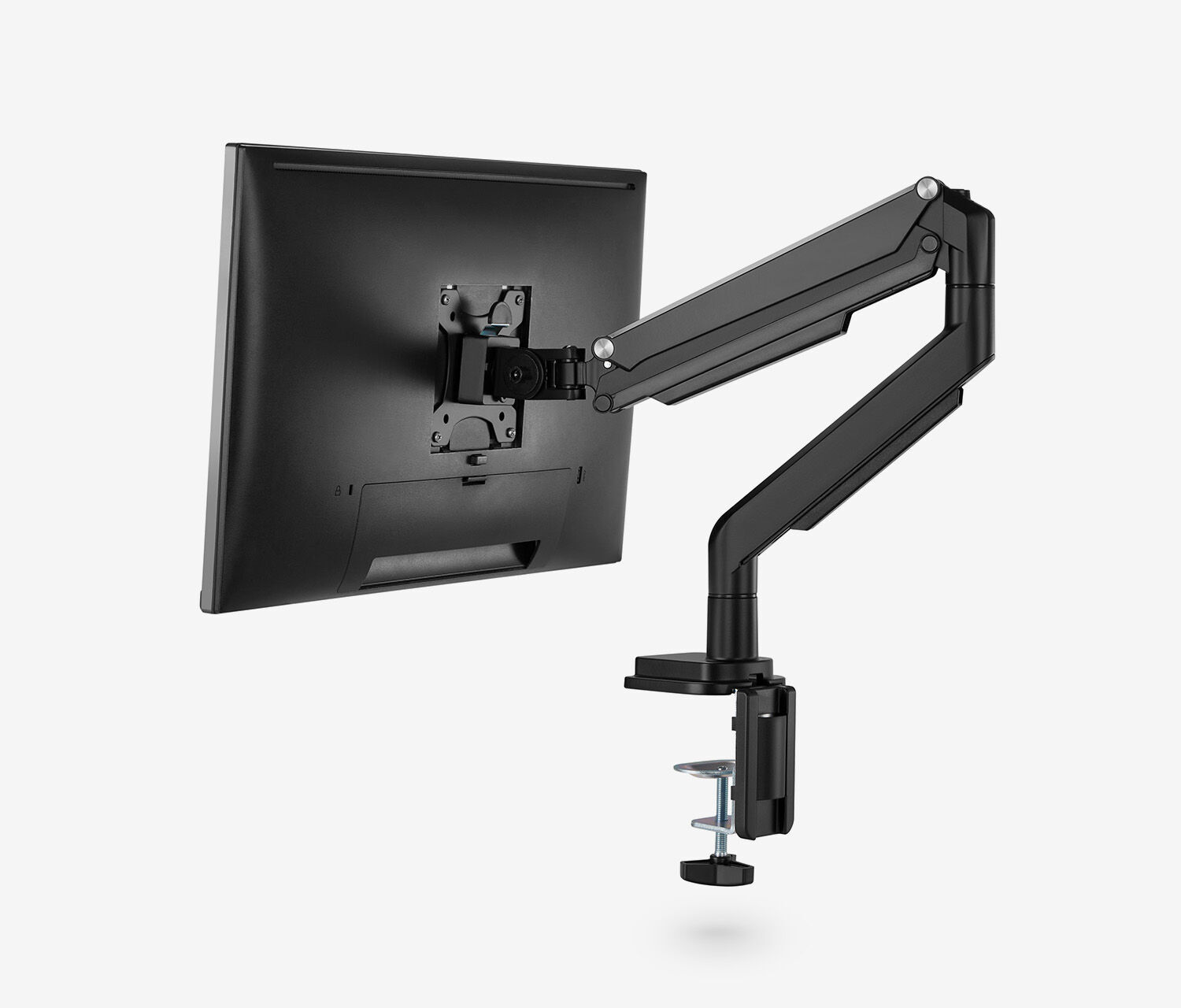 Braccio per monitor singolo a gas - nero