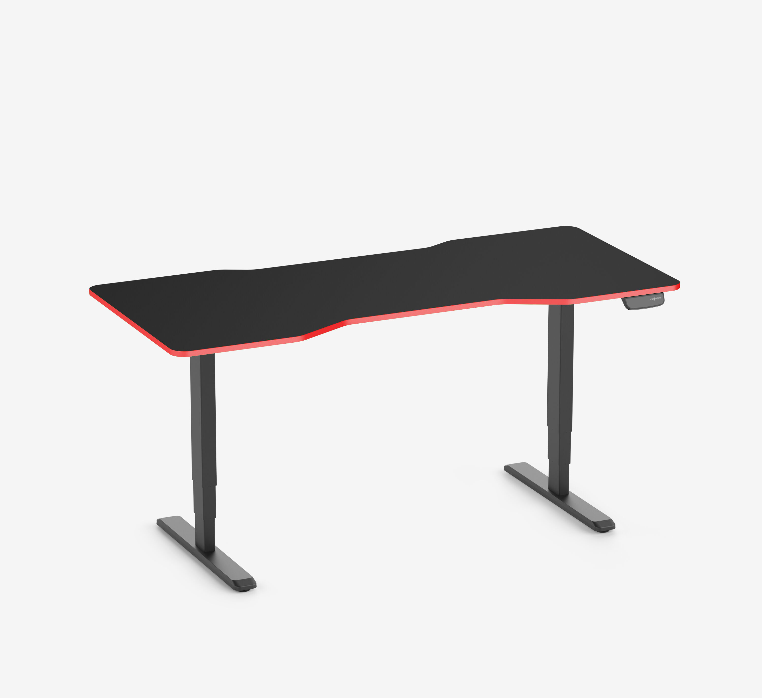 Scrivania da gaming PRIMUS Cockpit, Nero Classic Fire Red 180x80