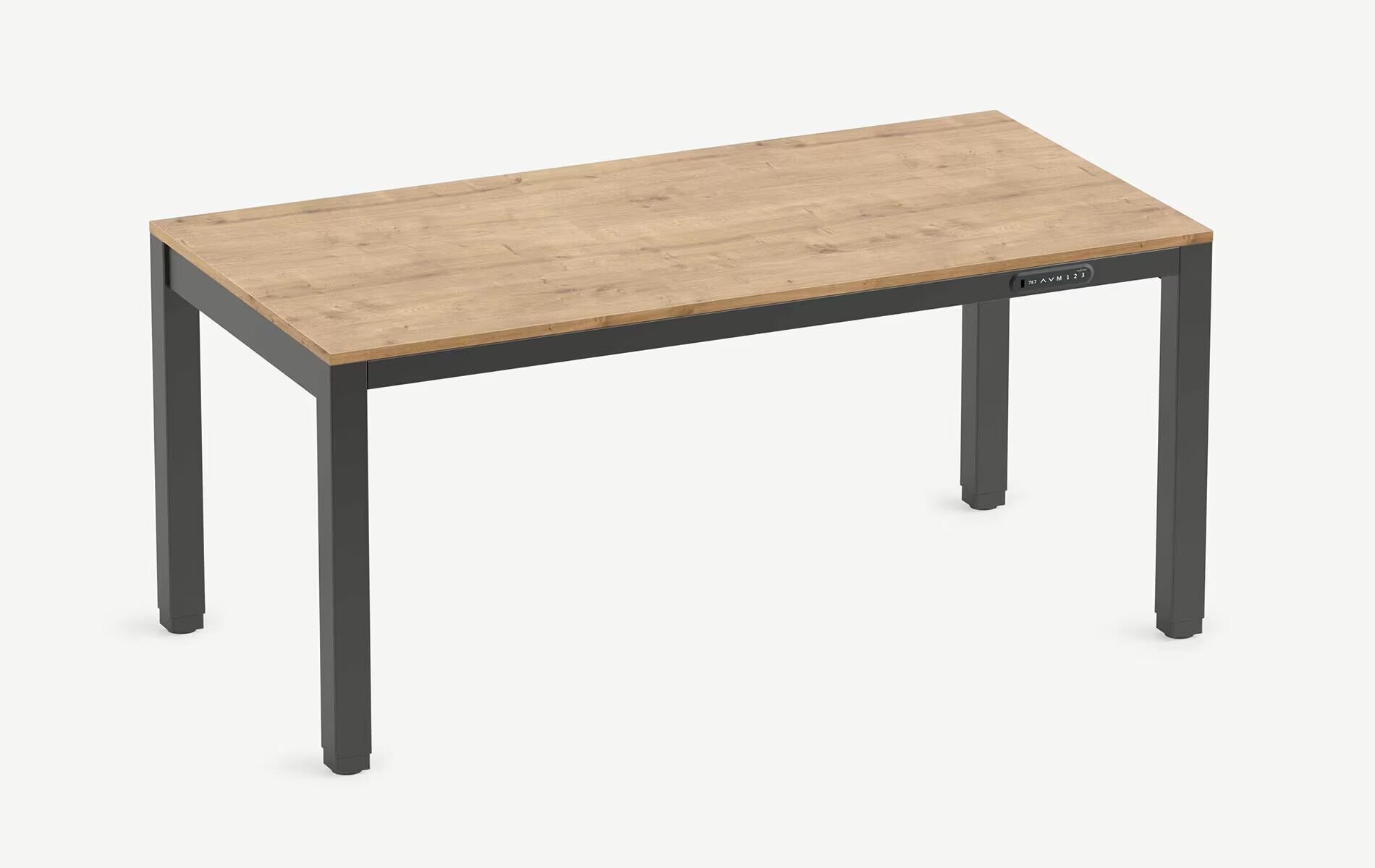 Scrivania PRIMUS a 4 gambe Bianco Grigio chiaro 1600 x 800 x 25 mm