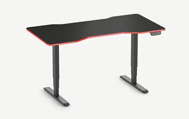 Scrivania da gaming PRIMUS Rettangolare, Nero Classic Sundown 140x80