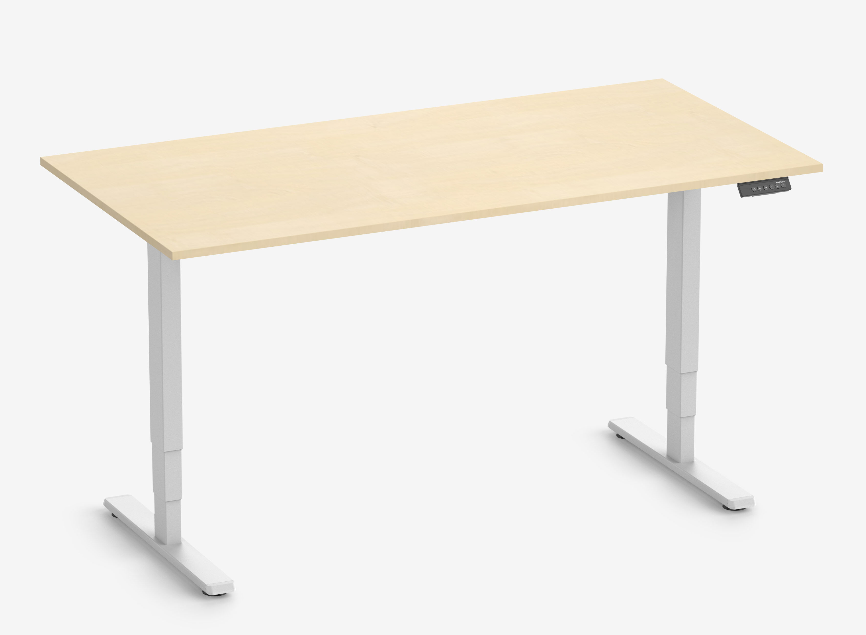 Telaio FOKUS Bianco, Piano 1600 x 800 x 19 mm Betulla