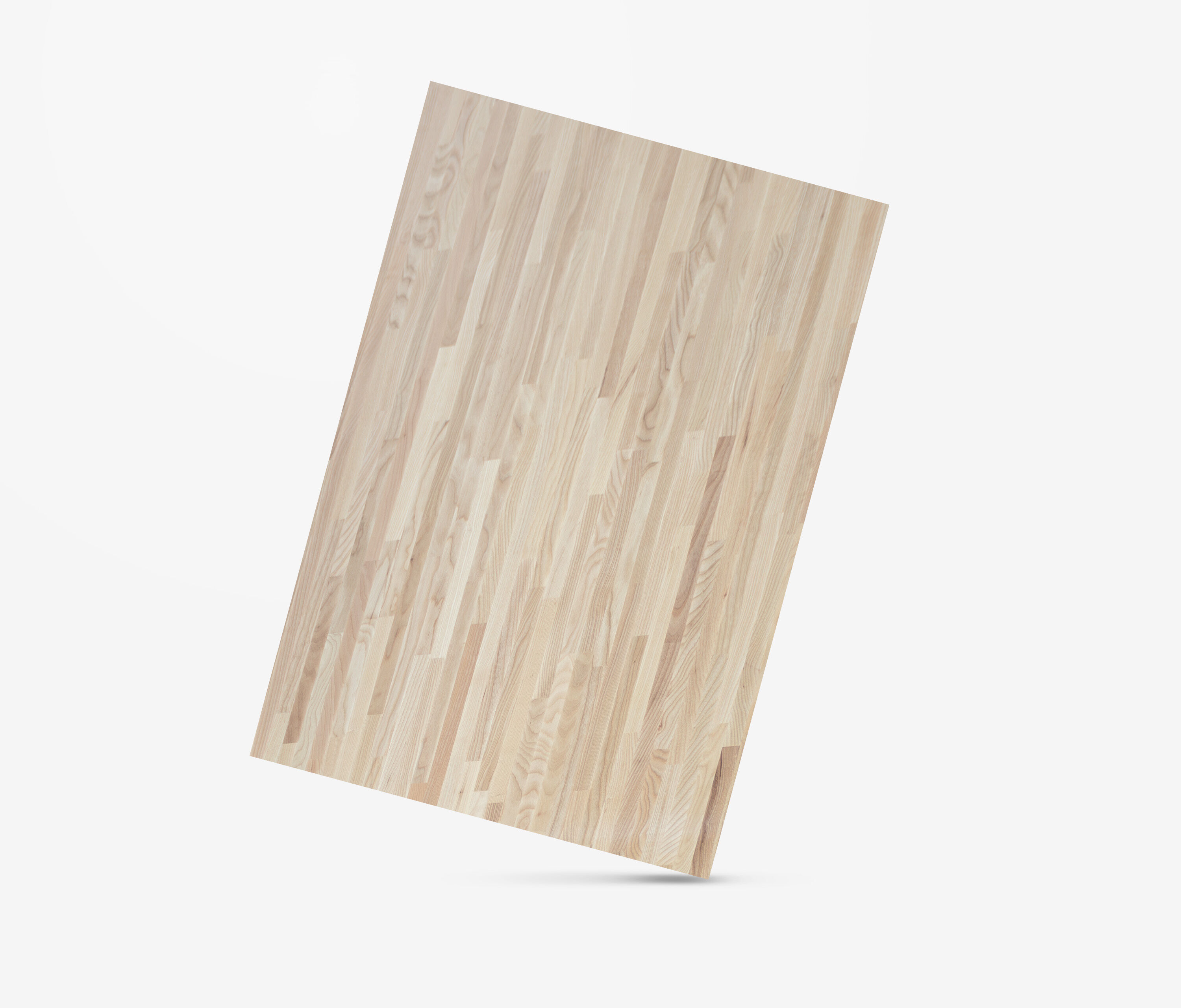 Piano in frassino massello a lamelle corte, 1400 x 800 x 40 mm