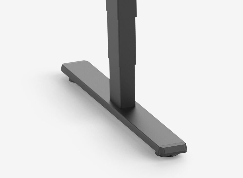 Telaio FOKUS Nero, Piano 1600 x 800 x 19 mm Faggio