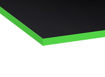 Scrivania da gaming PRIMUS Rettangolare, Nero Classic Acid Green 180x80