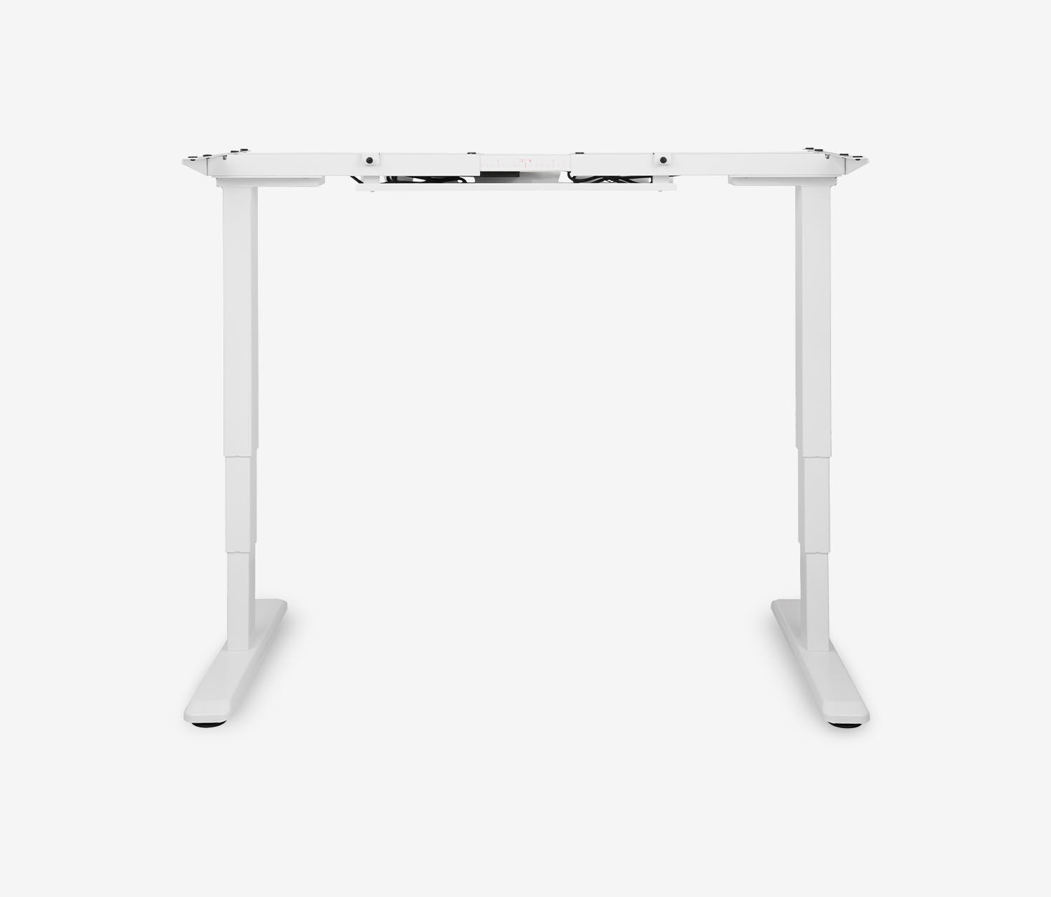 Scrivania PRIMUS con piano sagomato, Telaio Bianco 2000 x 800/1000 x 25 mm Faggio, Versione Sinistra