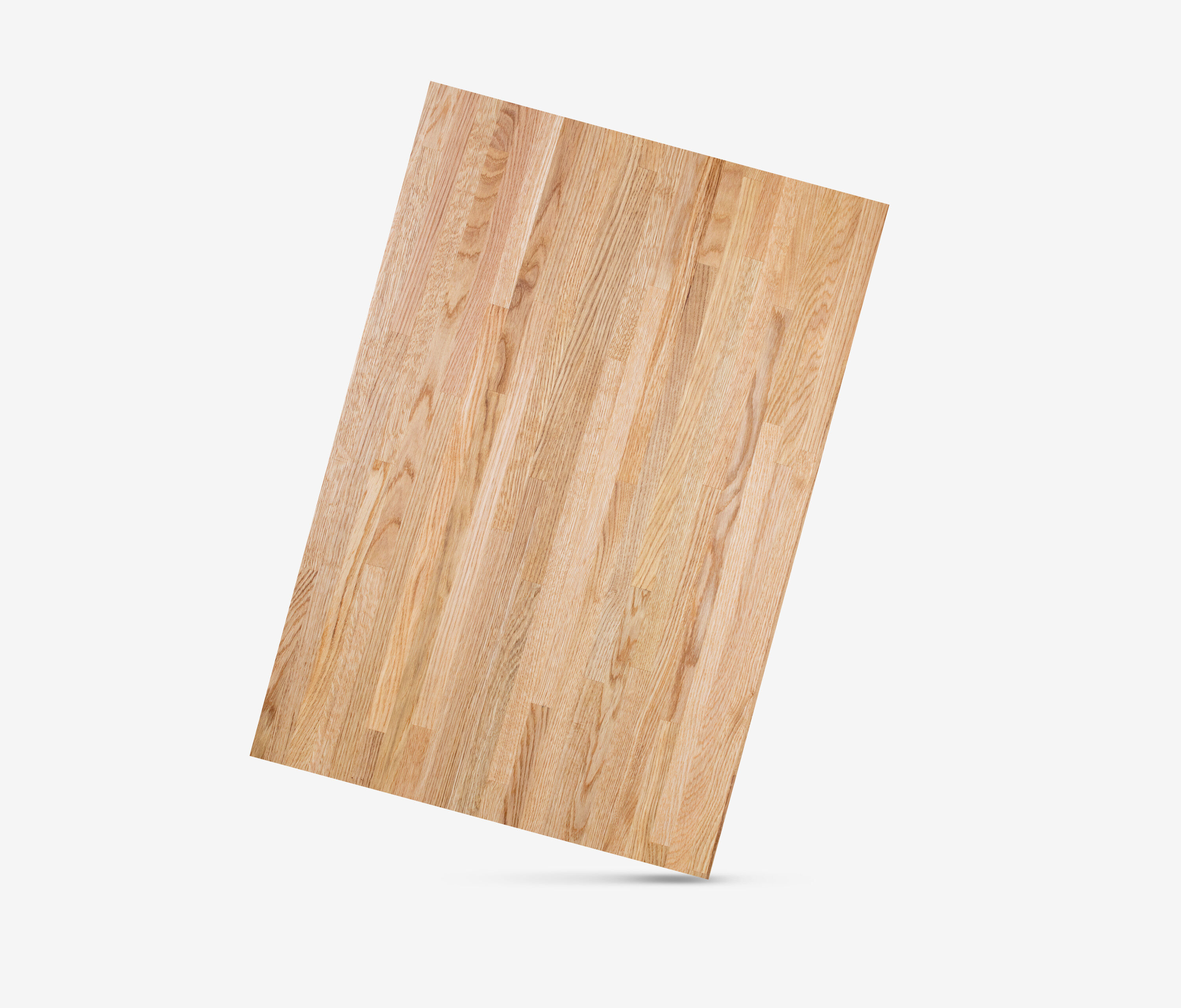 Piano in rovere massello a lamelle corte, 1400 x 800 x 40 mm