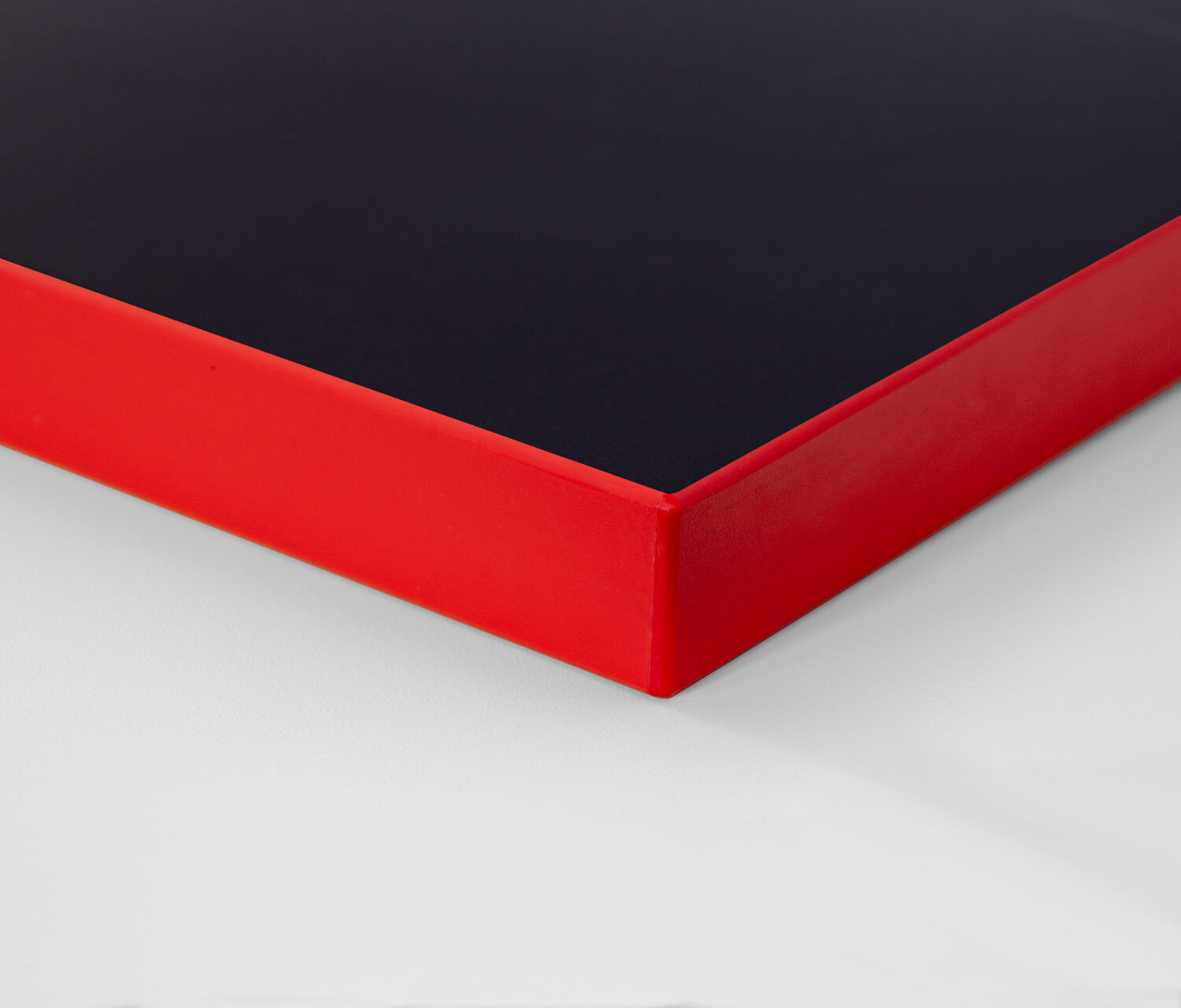 Piano per scrivania da gaming Rettangolare, Nero, Classic, 1400 x 800 x 19 mm, Bordo Fire Red