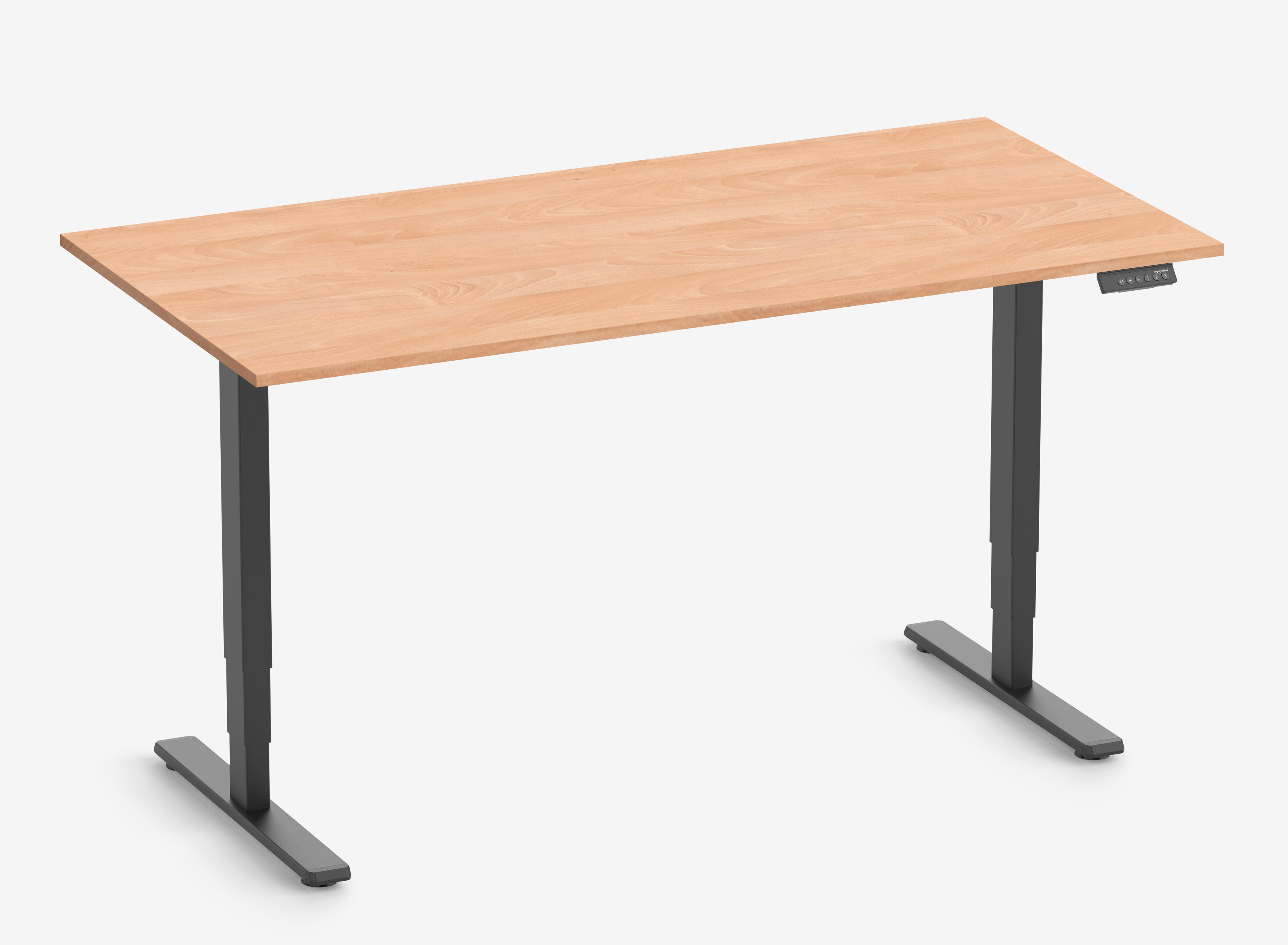 Telaio FOKUS Nero, Piano 1600 x 800 x 19 mm Faggio