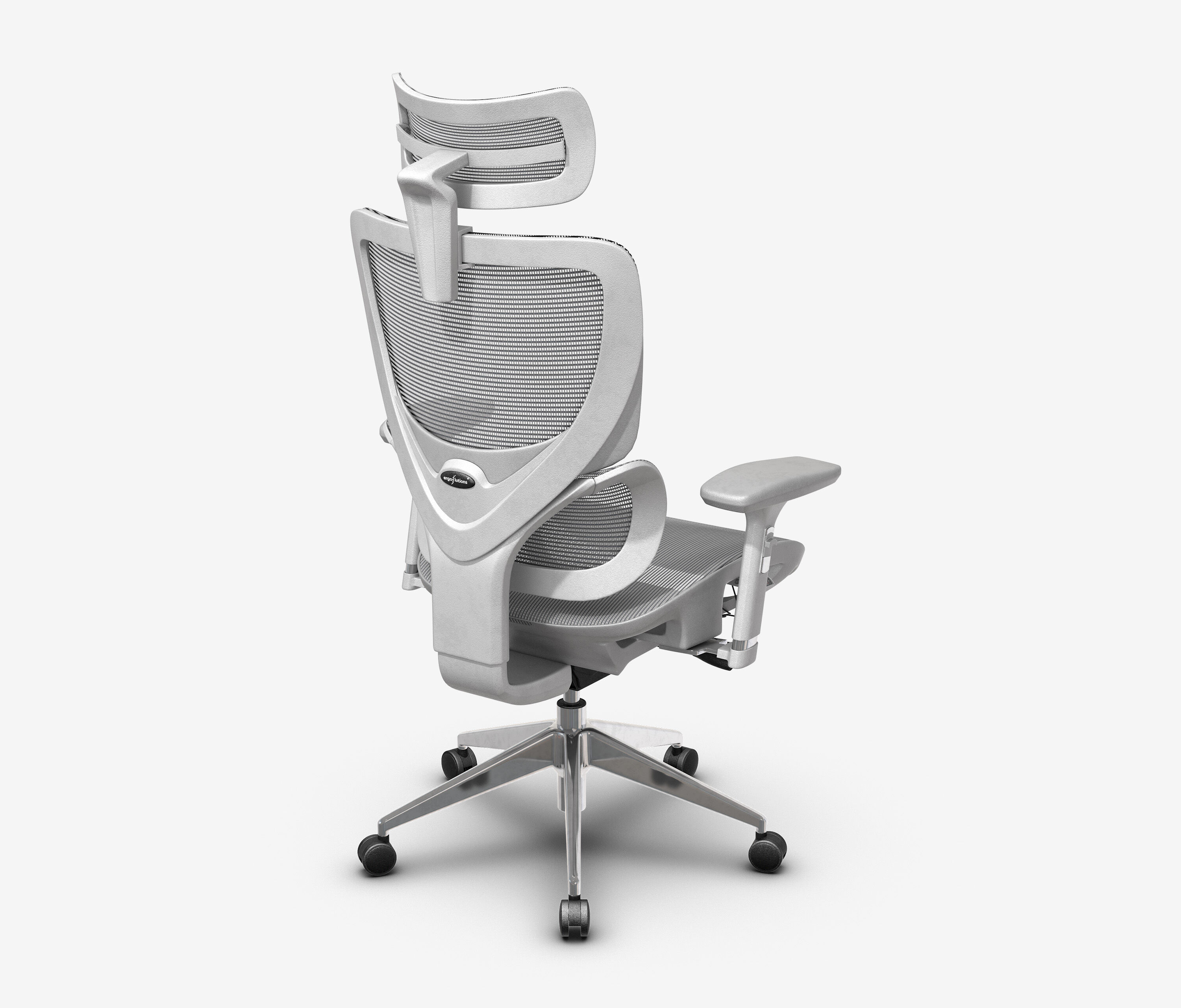 Sedia da ufficio girevole SENTA FX Mesh Normale Grigio Argento