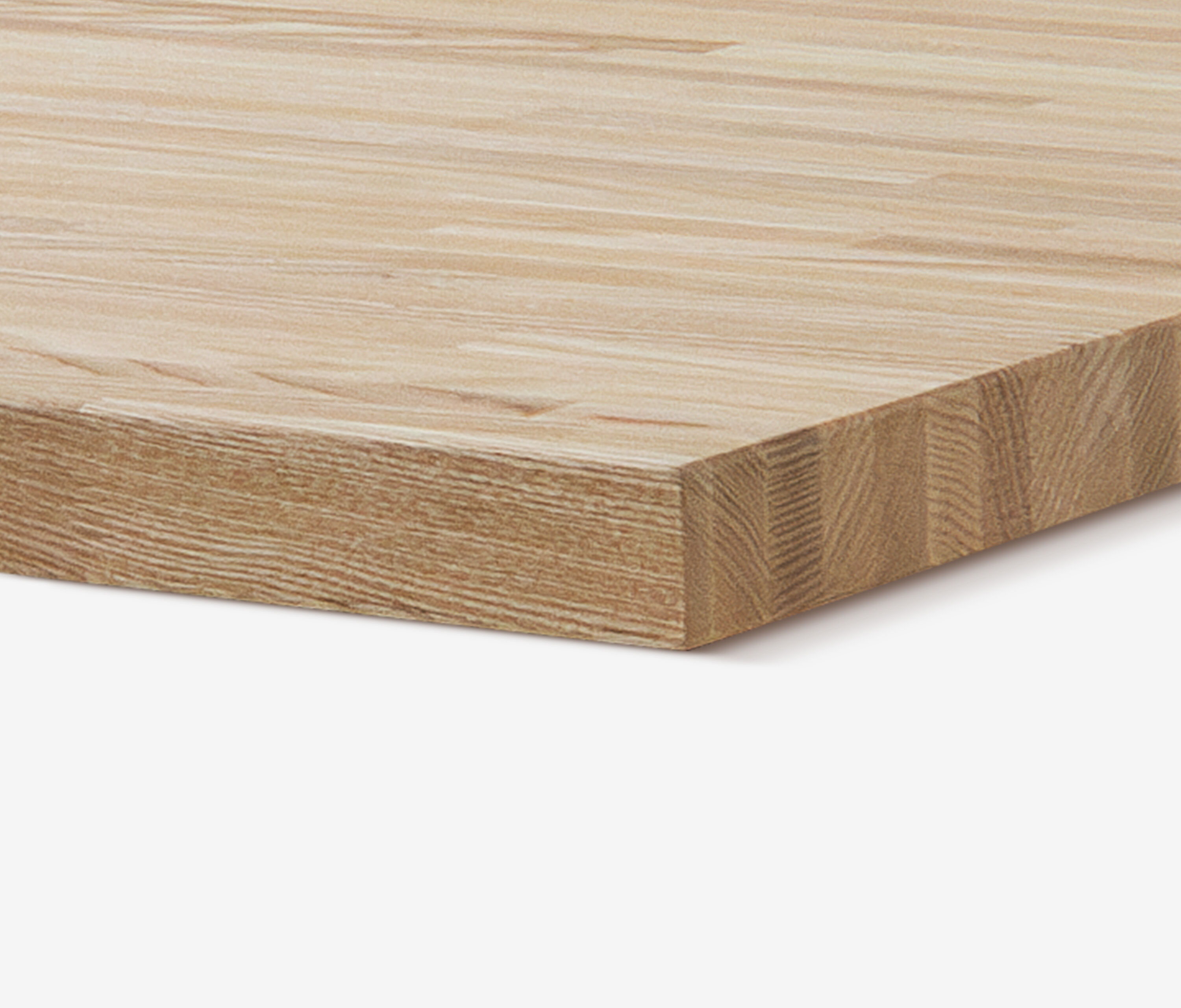 Piano in frassino massello a lamelle corte, 1400 x 800 x 40 mm