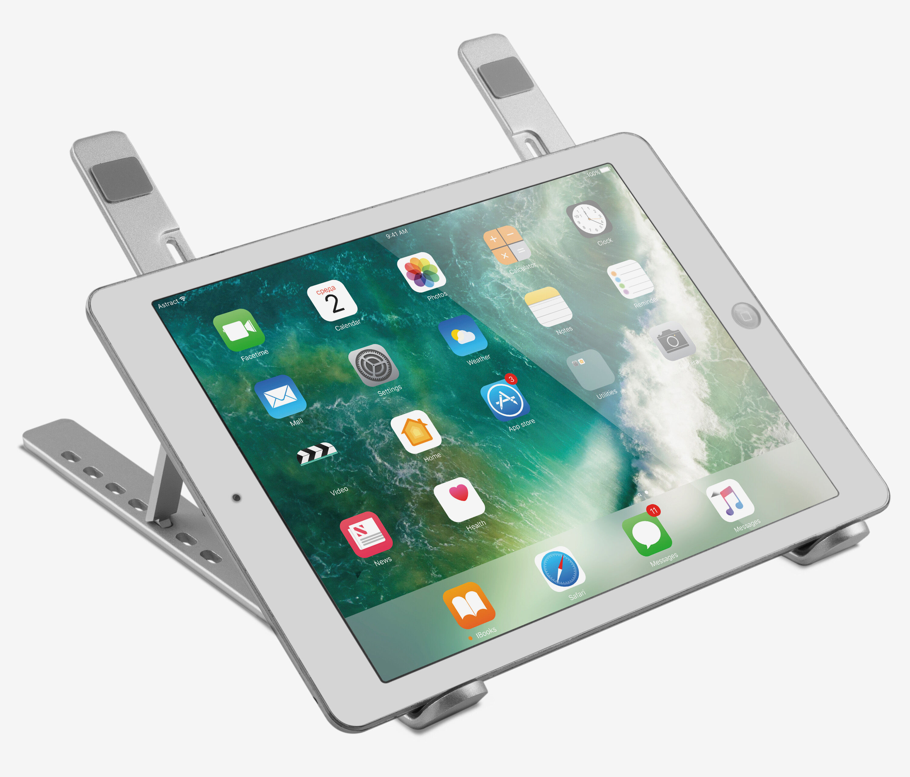 Supporto mobile in alluminio per laptop
